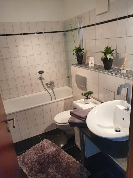 Zentrale Messe/Ferien Whg Mit Garten & Parkplatz Ratingen Exteriör bild